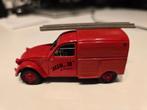 Citroen 2cv Azu brandweer 1/43, Ophalen of Verzenden, Gebruikt, Auto, Norev