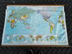 Staatkundige wereldkaart, Antiek en Kunst, Antiek | Schoolplaten, Ophalen of Verzenden, Aardrijkskunde