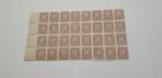 5236 suriname blok van 32 portzegels van 5 cent 1913, Verzenden