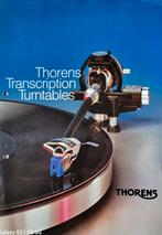 Thorens platenspelers folder jaren 70, Ophalen of Verzenden, Gebruikt, Thorens