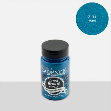 Cadence Dora Hybrid metallic verf potje 90 ml mavi blauw beschikbaar voor biedingen