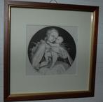 Xylografie Emil Schröter-Steinhausen: Madonna Met Kind, Ophalen of Verzenden