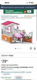 Paard met paardenbox 42368, Ophalen of Verzenden, Zo goed als nieuw, Poppenhuis