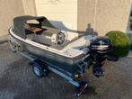 Prachtig Admiraal 470XL sloep incl Mercury 25 pk., Watersport en Boten, Ophalen, 10 tot 30 pk, 3 tot 6 meter, Buitenboordmotor