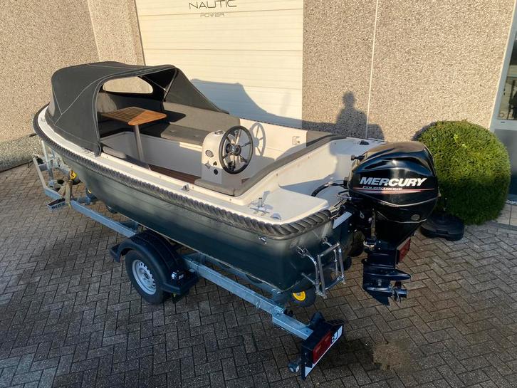 Prachtig Admiraal 470XL sloep incl Mercury 25 pk., Watersport en Boten, Sloepen, 10 tot 30 pk, 3 tot 6 meter, Buitenboordmotor