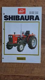 Folder SHIBAURA SE 2200 en SE 2240 tractor, trekker, Ophalen of Verzenden, Zo goed als nieuw, Folder