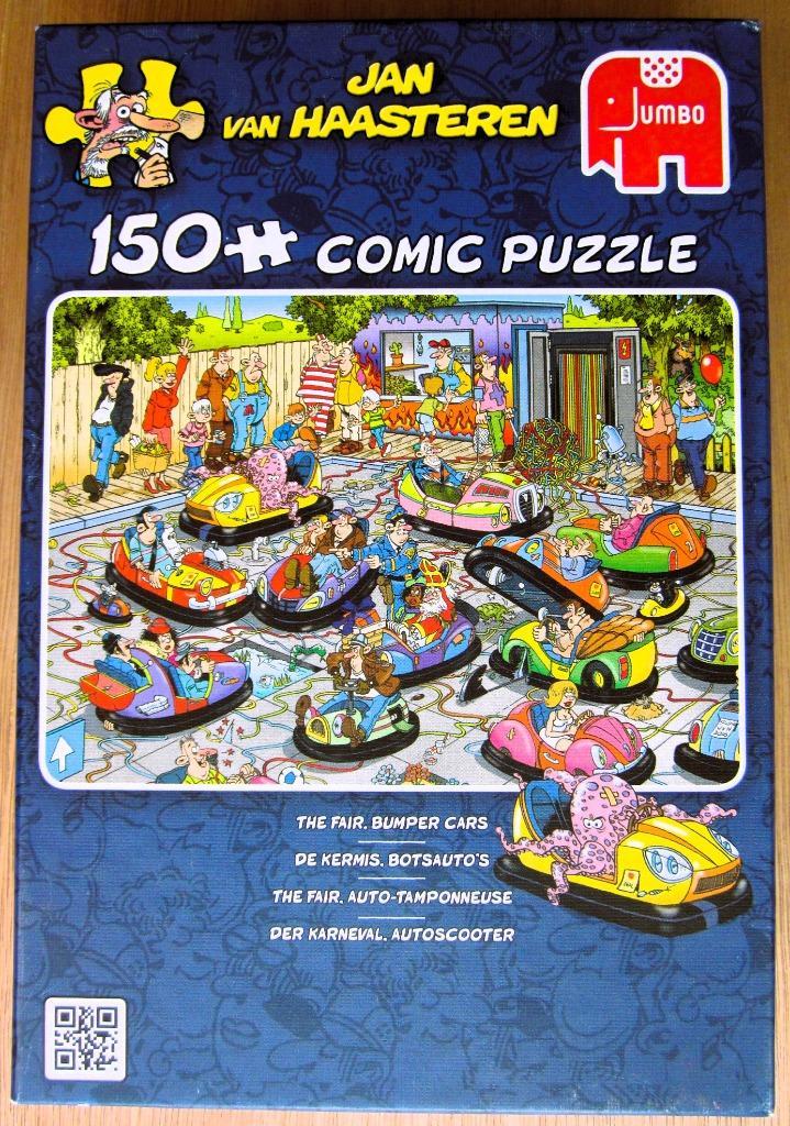 Jan van Haasteren puzzel (nr. 19037): De kermis, botsauto's, Hobby en Vrije tijd, Denksport en Puzzels, Zo goed als nieuw, Legpuzzel