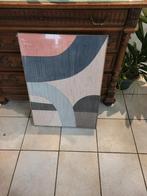 Abstract  Draad Schilderij pastel en natureel wandpanel, Huis en Inrichting, Woonaccessoires | Schilderijen, Tekeningen en Foto's