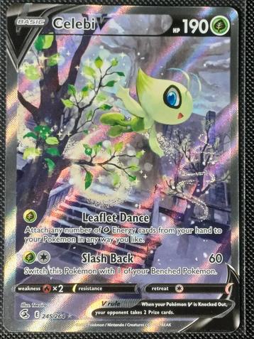 Celebi V 245/264 Fusion Strike - Pokémonkaart beschikbaar voor biedingen