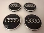 Set originele Audi logo naafkappen zwart Nieuw!, Ophalen of Verzenden, Nieuw, Audi