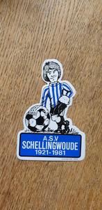 Sticker voetbal vereniging ASV Schellingwoude 1921-1981, Ophalen of Verzenden