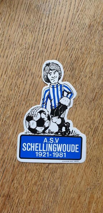 Sticker voetbal vereniging ASV Schellingwoude 1921-1981
