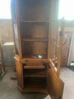 Mooie hoekkast, Huis en Inrichting, Kasten | Vitrinekasten, Ophalen of Verzenden, Zo goed als nieuw, Glas, 50 tot 100 cm