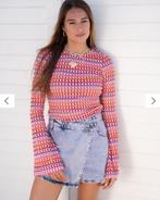 Kleurrijk shirt (rood roze paars oranje), Ophalen of Verzenden, Zo goed als nieuw, Maat 46/48 (XL) of groter