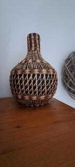 Vaas bamboe zwart/naturel, Ophalen of Verzenden