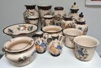 Flora Gouda plateel Holland handwerk 15 stuks, Ophalen of Verzenden