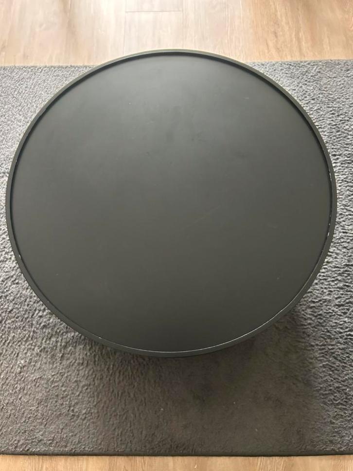IKEA coffee table black round 70cm, Huis en Inrichting, Tafels | Salontafels, Zo goed als nieuw, Minder dan 50 cm, 50 tot 100 cm