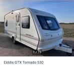 Te koop Caravan Elddis GTX Tornado 530, Caravans en Kamperen, Elddis, Frans bed, Particulier, 5 tot 6 meter
