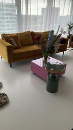 Oker gele bank 2,5 zits, Huis en Inrichting, Ophalen of Verzenden, Zo goed als nieuw