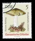 postzegel 1613 DDR paddenstoel Giftige Satijnzwam, Ophalen of Verzenden, DDR, Gestempeld