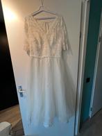 Trouwjurk en trouw schoenen, Ophalen, Overige typen, Wit, Maat 42/44 (L)