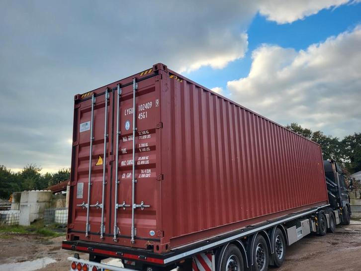 40ft High Cube Zeecontainer - Jong Gebruikt, Zakelijke goederen, Machines en Bouw | Keten en Containers, Ophalen of Verzenden