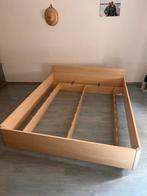 Tweepersoonsbed 160cm - Gratis af te halen, Huis en Inrichting, Slaapkamer | Bedden, Ophalen, Gebruikt, Beige, Tweepersoons