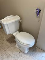 Duoblok Toilet Keramisch Klassiek Stortbak en Witte WC-Bril, Doe-het-zelf en Verbouw, Sanitair, Ophalen, Nieuw, Toilet