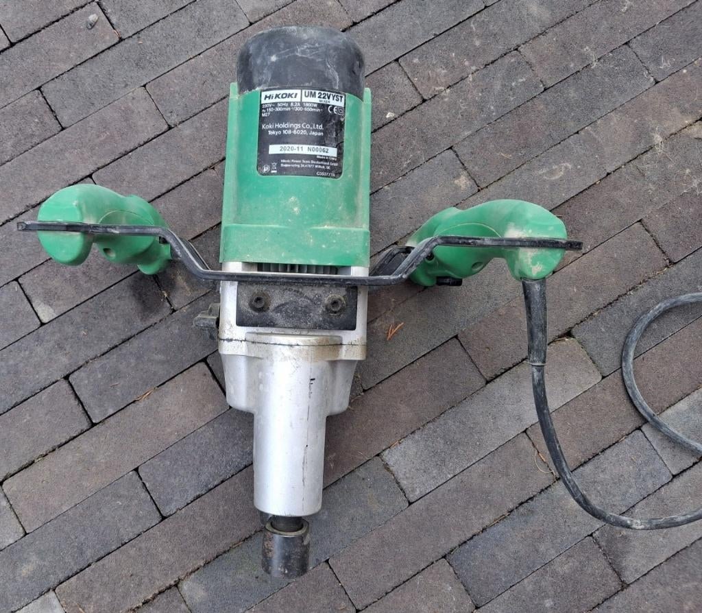 HIKOKI 220mm mixer UM 22VYST, Ophalen of Verzenden, Gebruikt