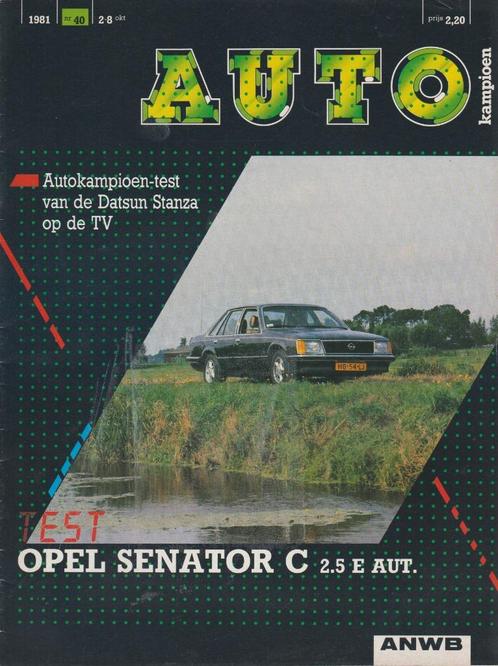 Opel Senator 2,5E test in Autokampioen 1981, Boeken, Auto's | Folders en Tijdschriften, Gelezen, Opel, Ophalen of Verzenden