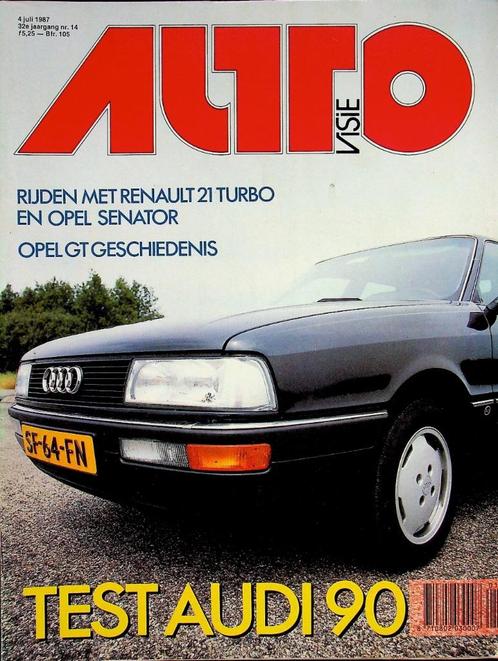 Autovisie - 1987 Nr. 14 - Audi, Volvo, Renault, Jaguar, Opel, Boeken, Auto's | Folders en Tijdschriften, Gelezen, Algemeen, Ophalen of Verzenden