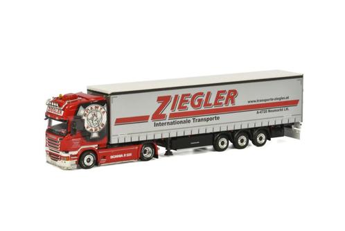 Ziegler Scania R13 Streamline Tautliner (WSI 01-3025), Hobby en Vrije tijd, Modelauto's | 1:50, Nieuw, Bus of Vrachtwagen, Wsi