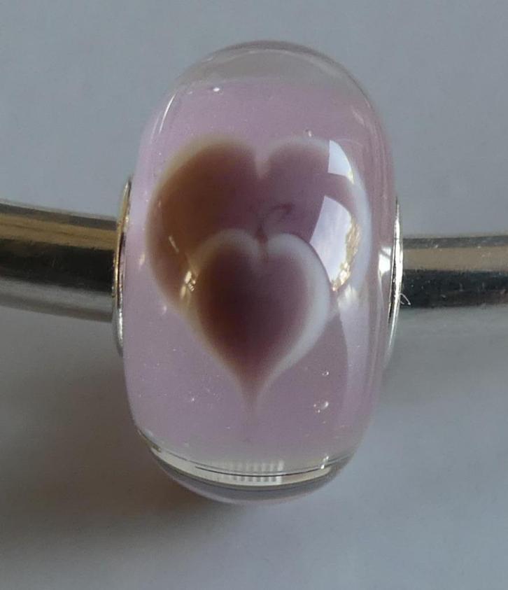 Trollbeads VALENTIJNSHARTEN  **LIMITED Valentijnsdag 2022), Sieraden, Tassen en Uiterlijk, Bedels, Gebruikt, Trollbeads, 1 bedel