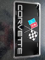 Tekoop  ijzeren plaatje  van corvette, Ophalen of Verzenden, Auto's
