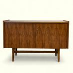 Vintage dressoir midcentury teak fineer, Ophalen, 100 tot 150 cm, Huysmans, Teakhout