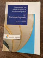 Ondernemingsrecht Deel 2, Ophalen of Verzenden, Zo goed als nieuw, Management