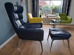 Leren relax fauteuil, Huis en Inrichting, Fauteuils, Ophalen, Zo goed als nieuw, 75 tot 100 cm