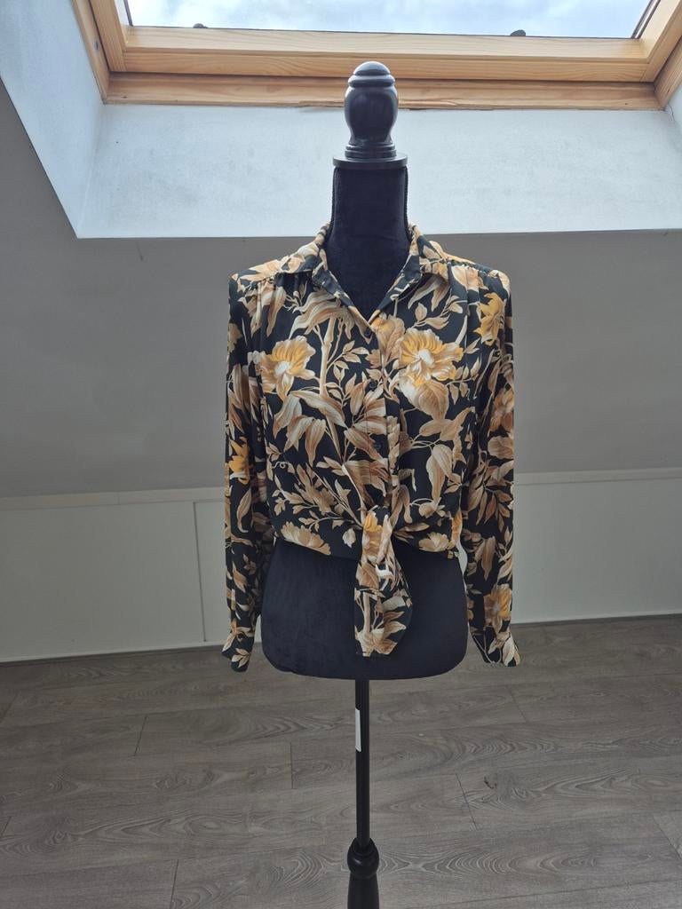 Leuke blouse. Xs, HM, Verzenden, Zwart, Nieuw