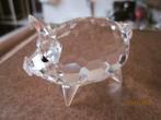 Swarovski zeer zeldzaam Varken middel met kristallen schijf, Ophalen of Verzenden, Nieuw