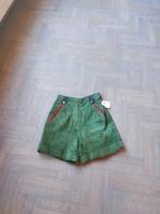 Vintage leder hosen dames maat 34- 36, Kleding | Dames, Broeken en Pantalons, Het kallebeske, Kort, Ophalen of Verzenden, Maat 36 (S)