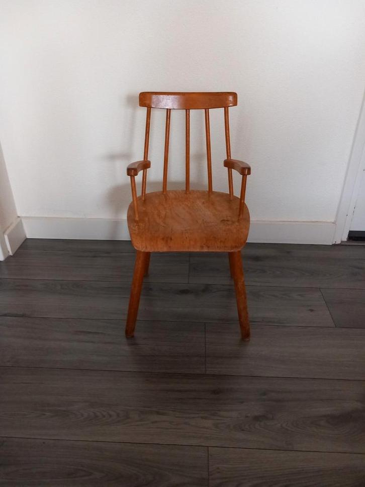 Vintage Zweedse Kinderstoel Hout, Antiek en Kunst, Antiek | Meubels | Stoelen en Banken, Ophalen