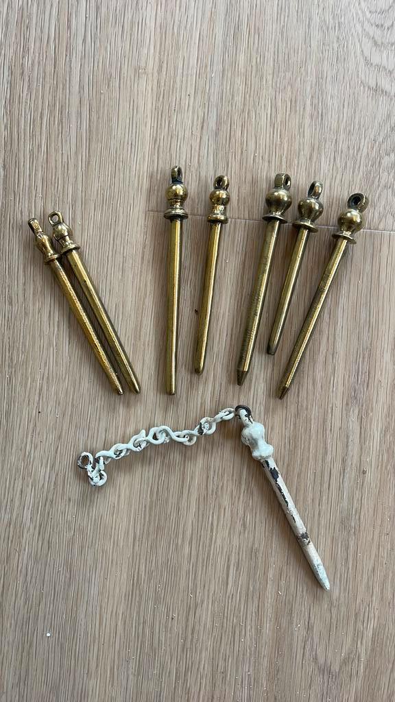 Antieke Schuifraam Pennen [schuif raam pen schuifraampen], Doe-het-zelf en Verbouw, Glas en Ramen, Ophalen of Verzenden