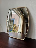 Spiegel met Messing Rand, Goud, 47,5 x 38,5 cm, Huis en Inrichting, Woonaccessoires | Spiegels, Minder dan 50 cm, Ophalen of Verzenden