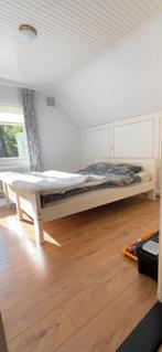 2 persoonsbed 160x200 stevig houten bed, Huis en Inrichting, Slaapkamer | Bedden, Ophalen, Gebruikt, Wit, Tweepersoons