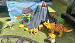 Playmobil.4170 Triceratops Met Vulkaan set., Ophalen of Verzenden, Zo goed als nieuw, Complete set