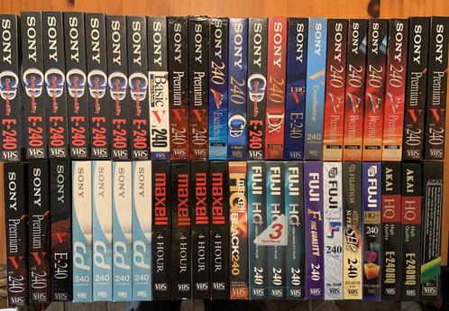 Gesealde VHS 240 min videobanden te koop!, Cd's en Dvd's, VHS | Film, Nieuw in verpakking, Overige genres, Alle leeftijden, Ophalen of Verzenden