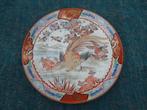 Groot bord met haan of kip & nog 2 vogels, Oosters porselein, Ophalen