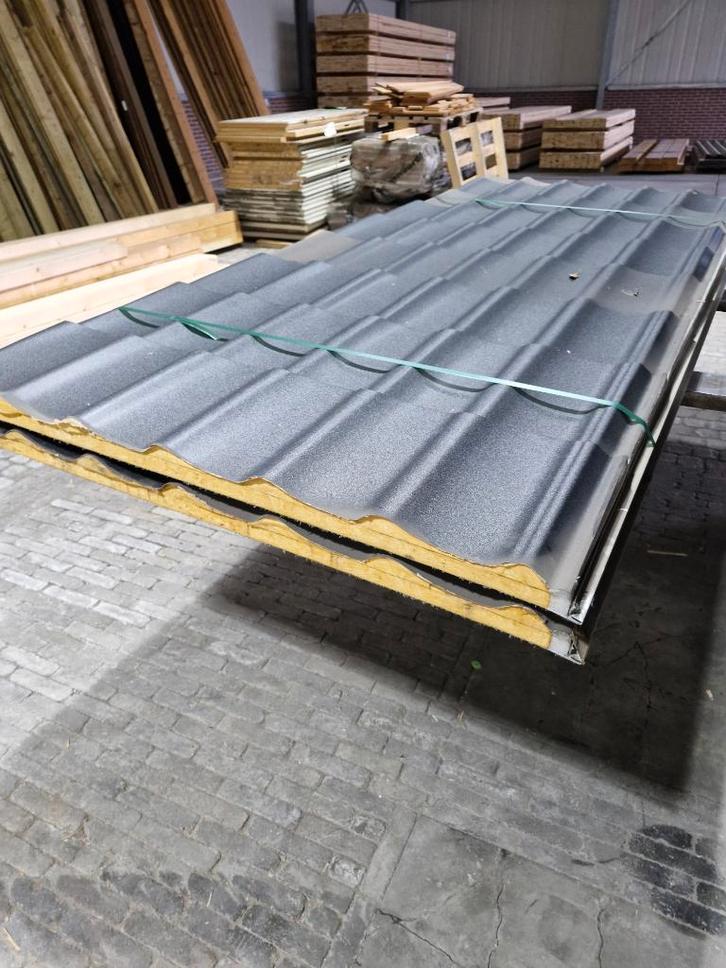 pak 367 B-keus dakpan iso panelen 40mm antraciet, Doe-het-zelf en Verbouw, Dakpannen en Dakbedekking, Nieuw, Dakpannen, Metaal