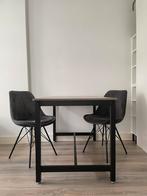 Grey velvet chairs // Grijze fluwelen stoelen, Huis en Inrichting, Stoelen, Ophalen, Zo goed als nieuw, Grijs, Twee