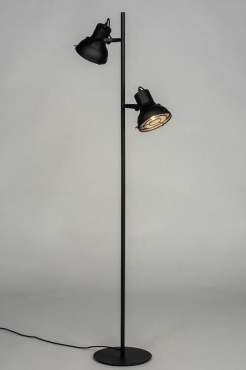 vloerlamp zwart bed tafel bank hoekbank industrieel lamp, Huis en Inrichting, Lampen | Tafellampen, Nieuw, 75 cm of meer, Ophalen of Verzenden